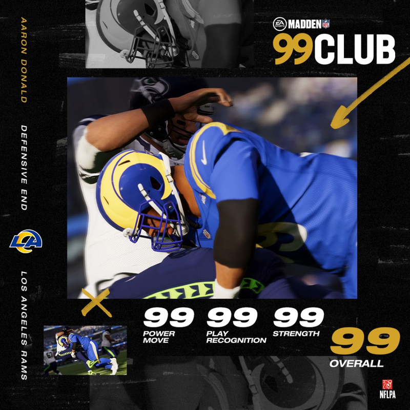 Madden NFL 21 '99 Club': A. Donald and Top HB Ratings Revealed